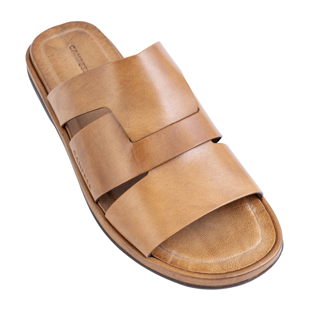 Sandalo in pelle cuoio