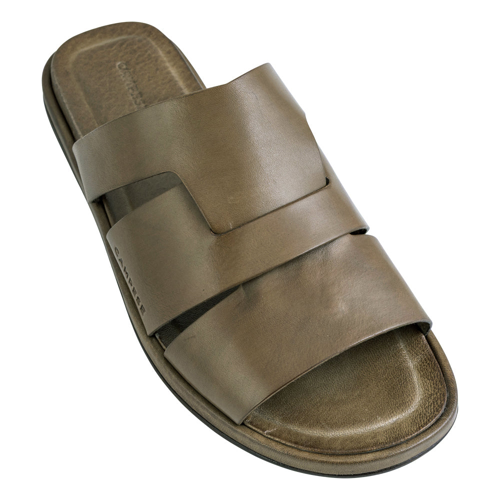 Sandalo in pelle taupe