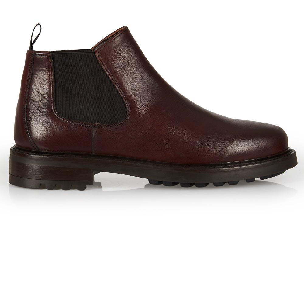 Stivaletto Chelsea in pelle testa di moro