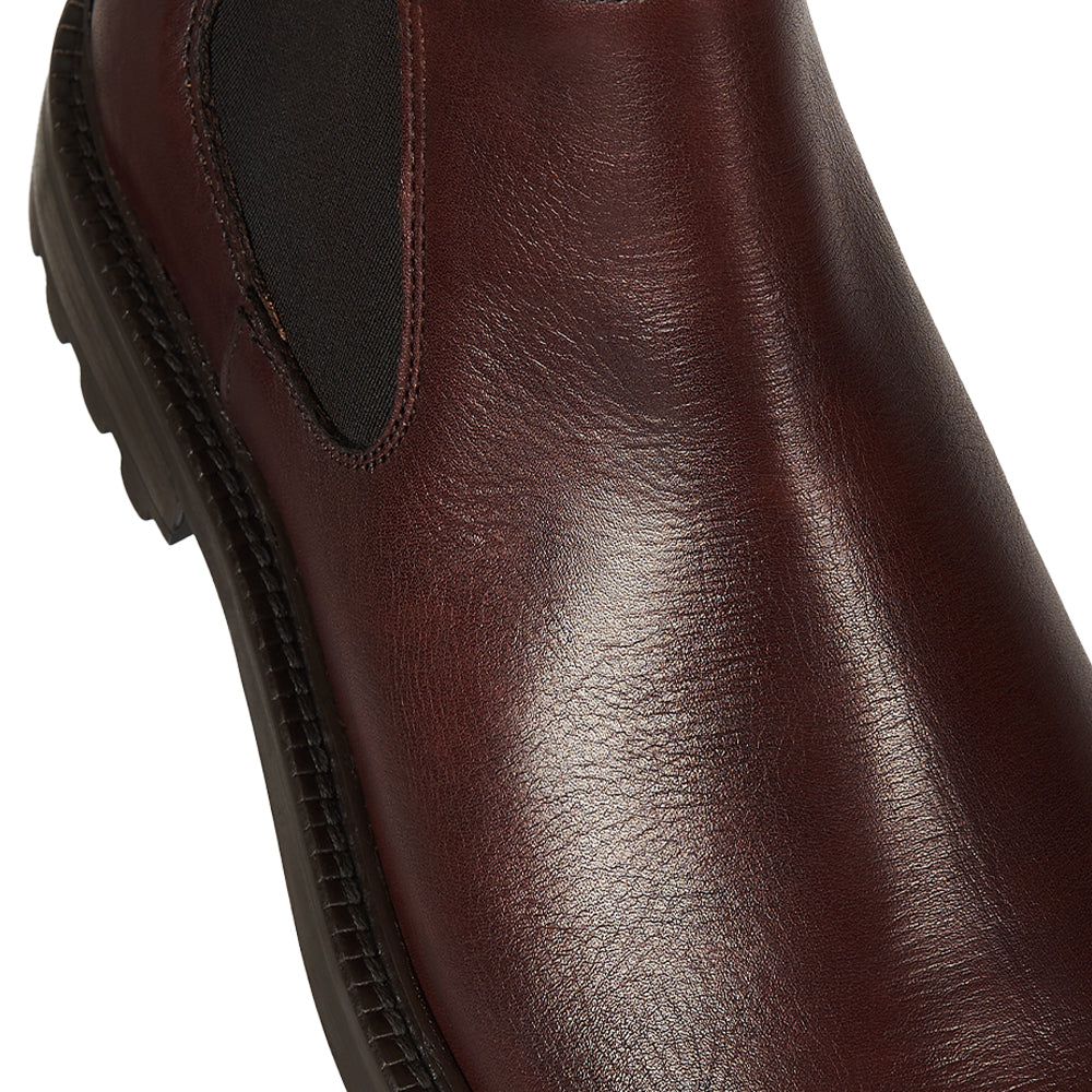 Chelsea boot in dark brown leather