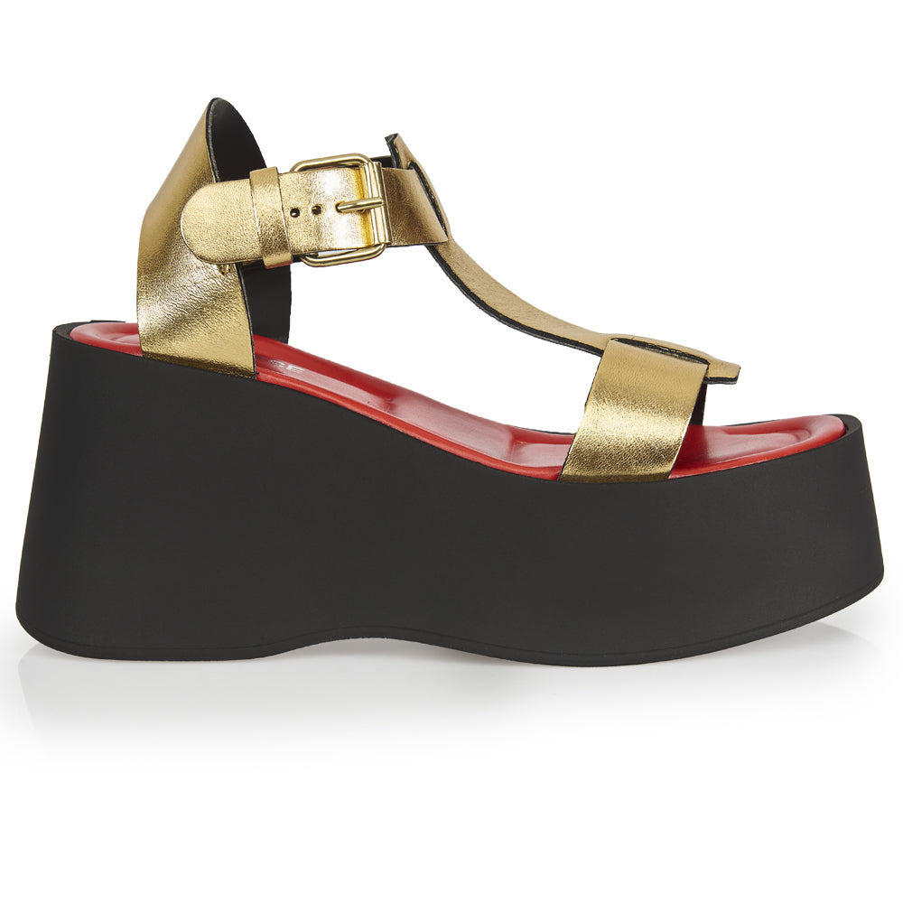 Plateforme avec la plateforme Glamor Gold