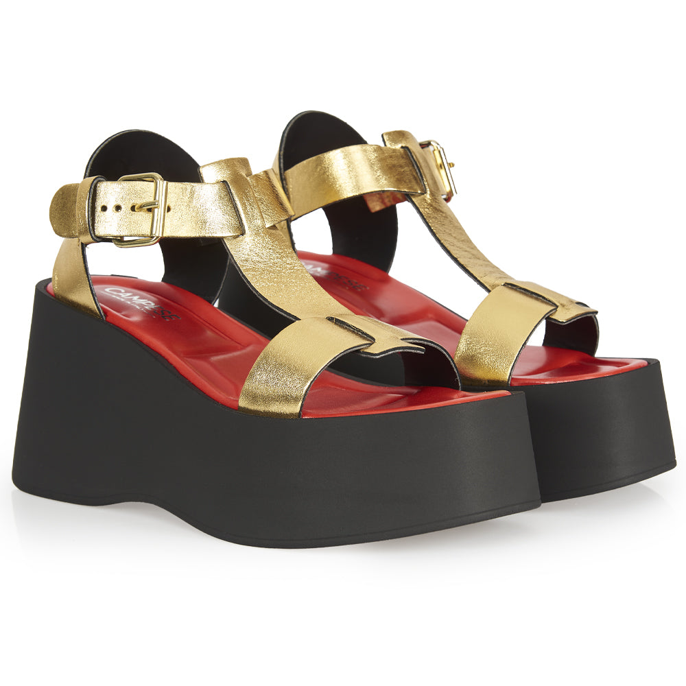 Plateforme avec la plateforme Glamor Gold