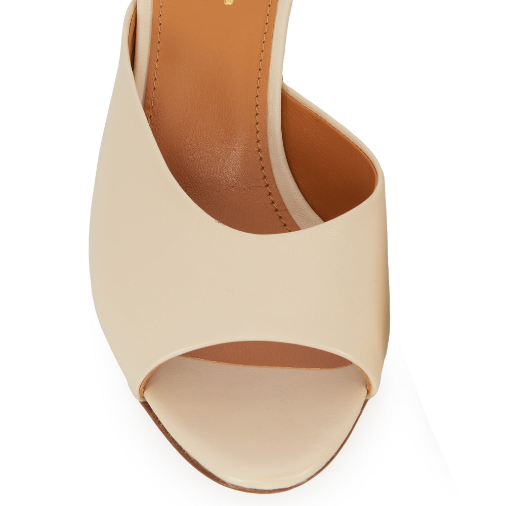 Sandalo in pelle milk