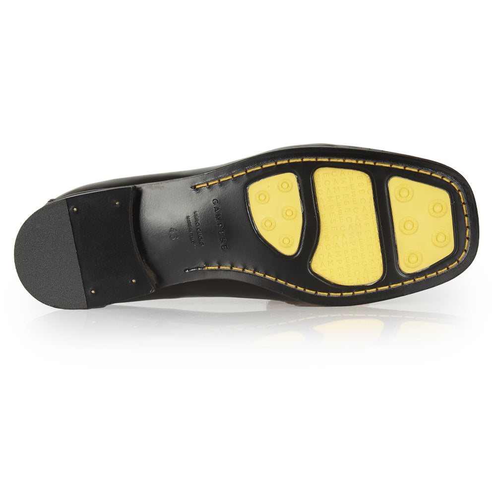 Mocassino tassel a punta quadrata
