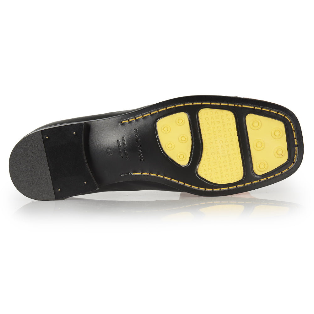 Mocassino tassel a punta quadrata