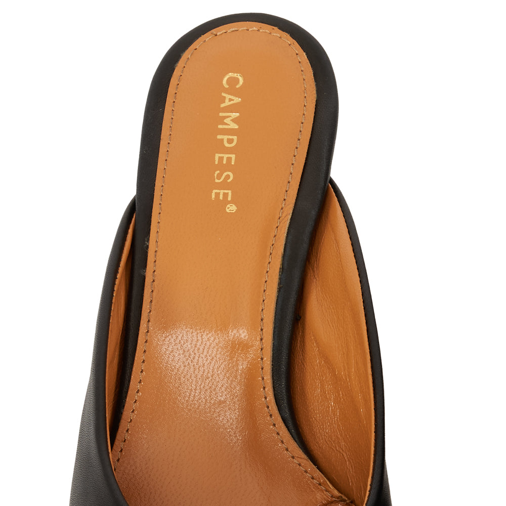 Sabot in pelle nera