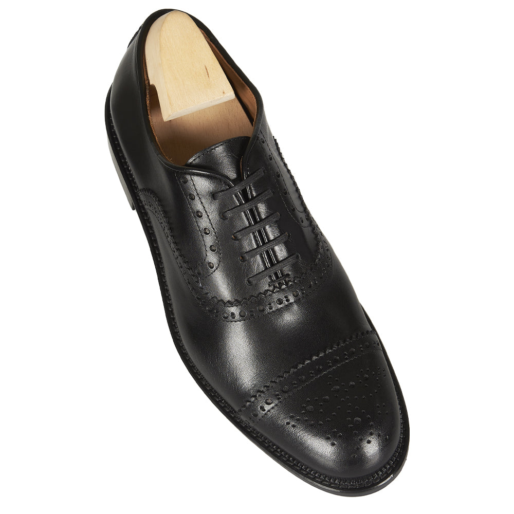 Oxford in pelle nera