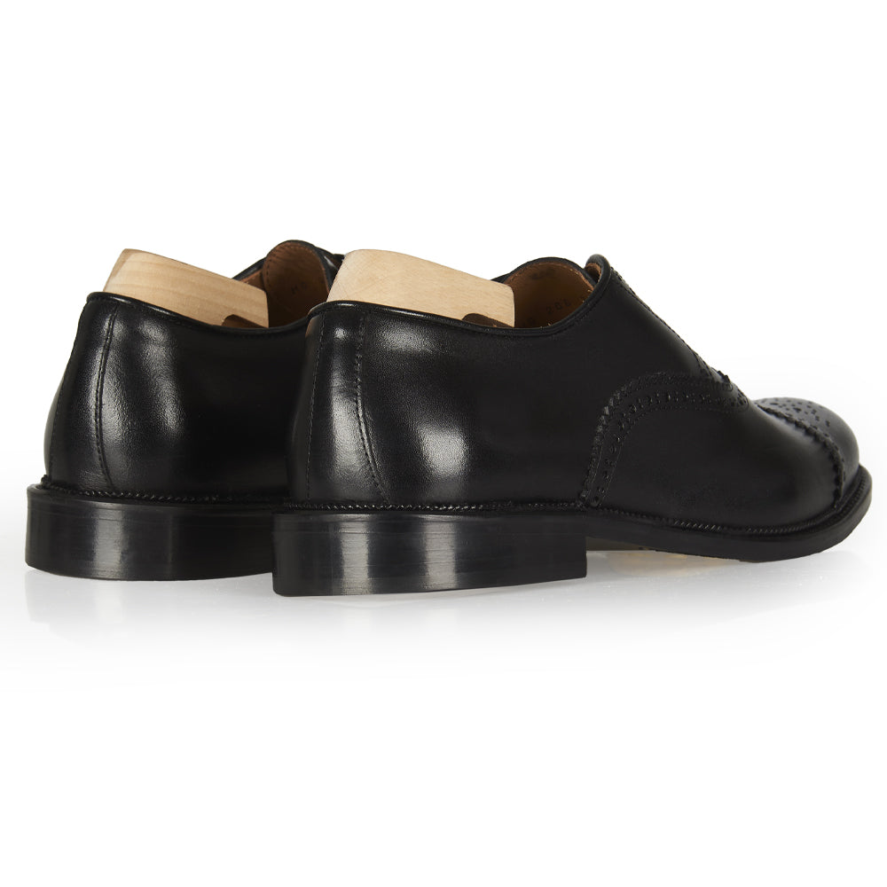 Oxford in pelle nera