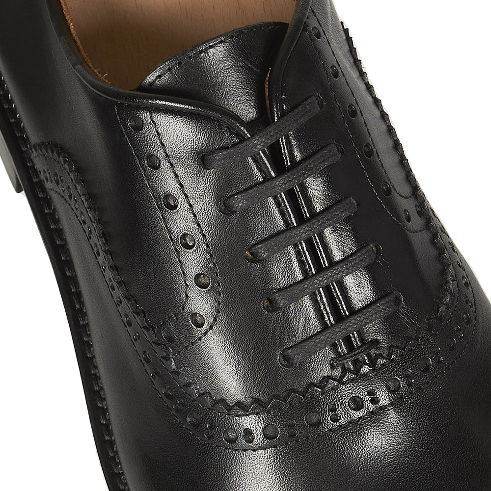 Oxford in pelle nera