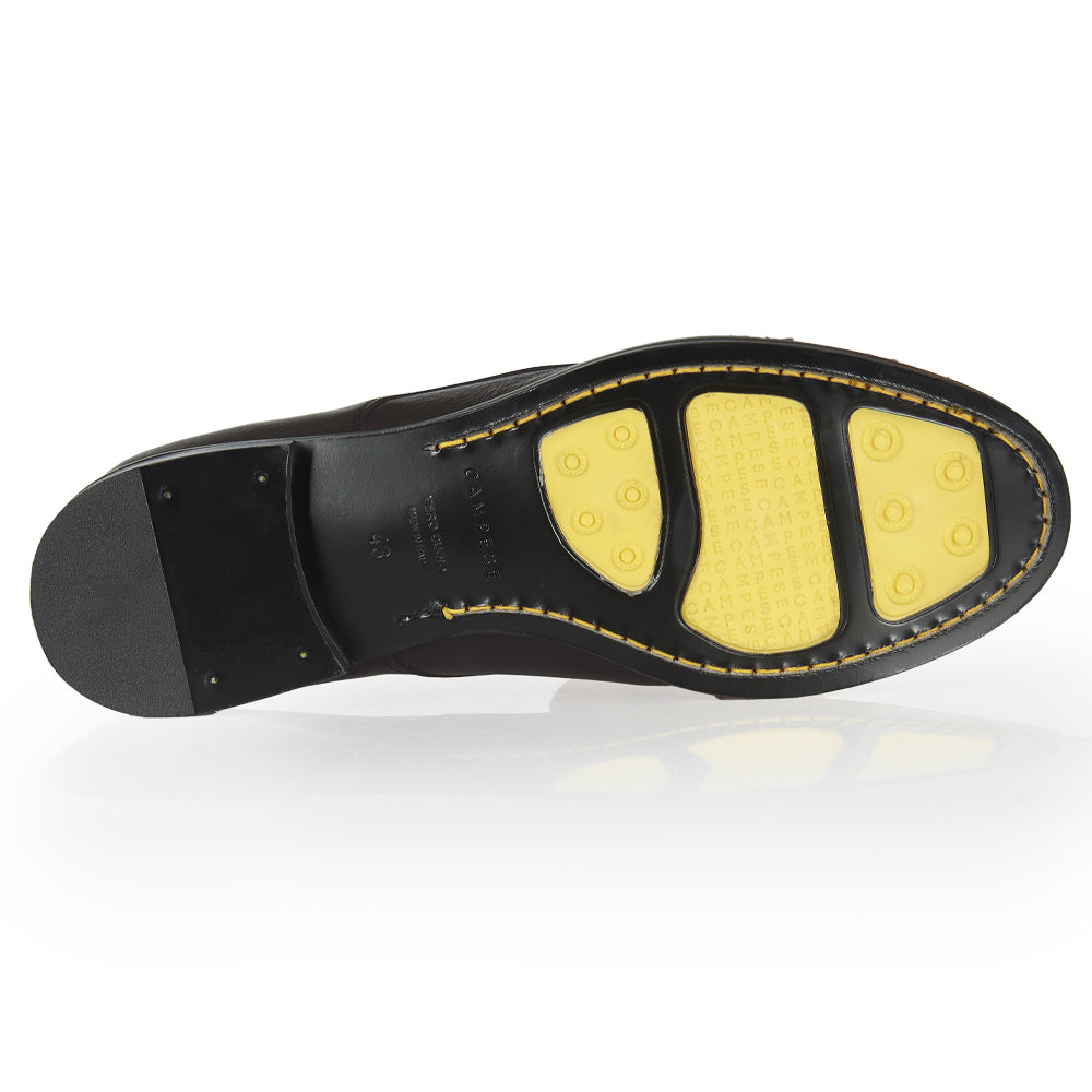 Derby in pelle testa di moro