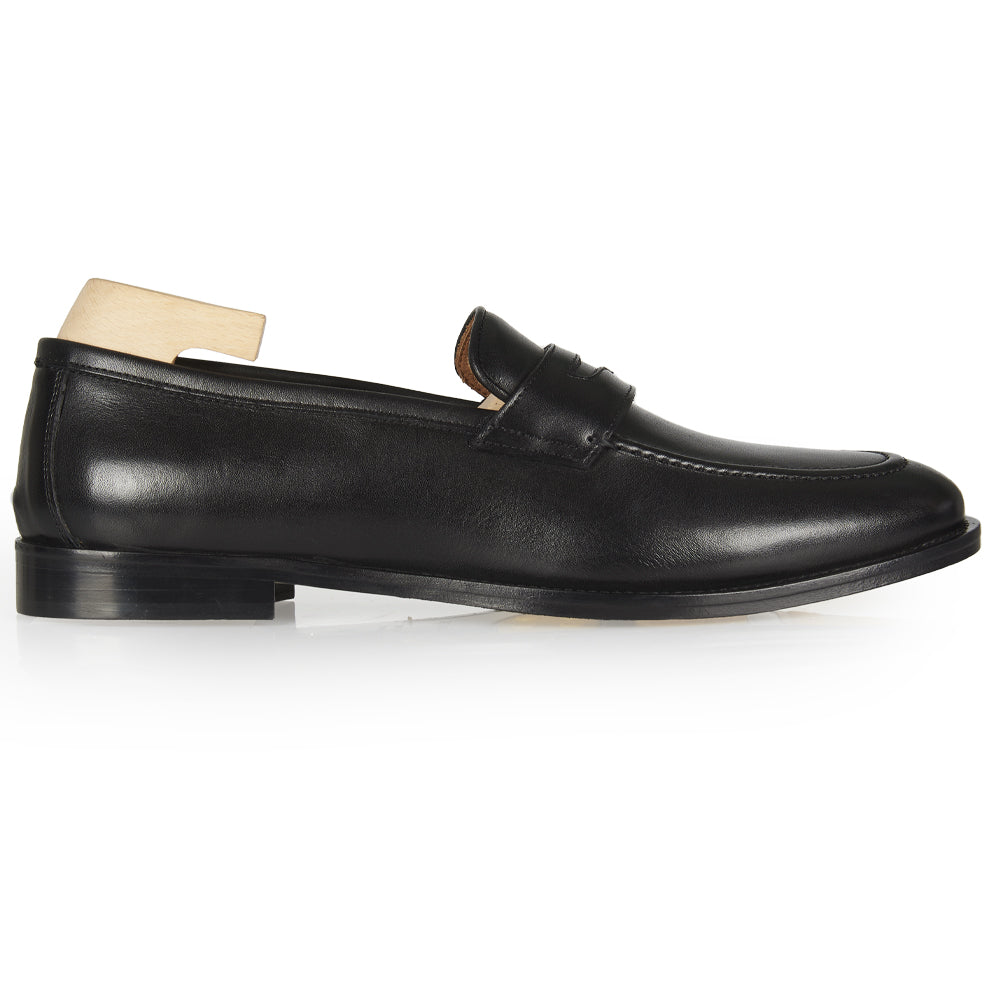 Mocassino Penny in pelle nera