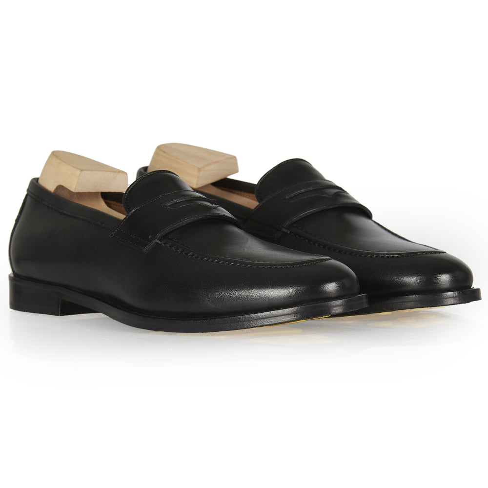 Mocassino Penny in pelle nera