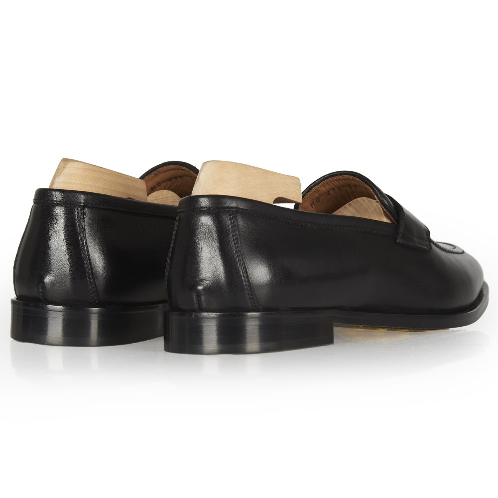 Mocassino Penny in pelle nera