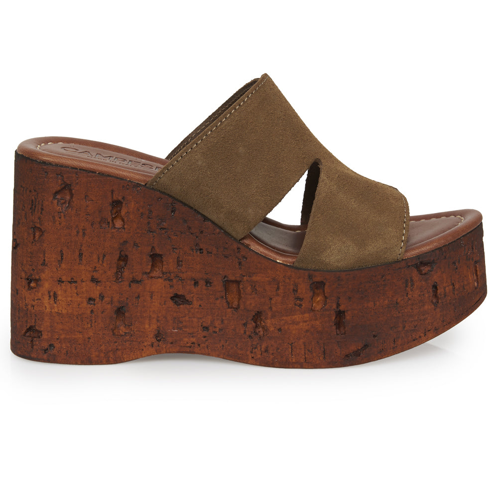 Compensée en daim antilope et effet liège