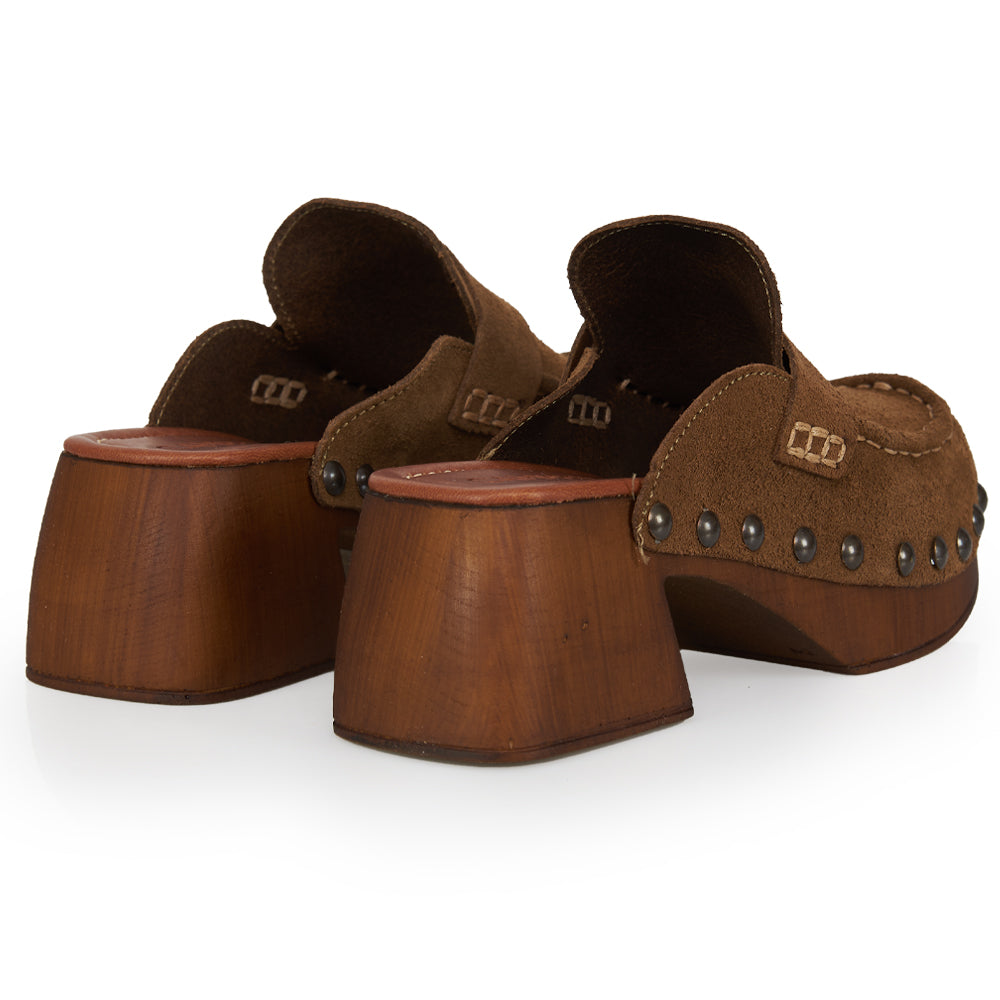 Sabot Moccassino Camoscio Antilope