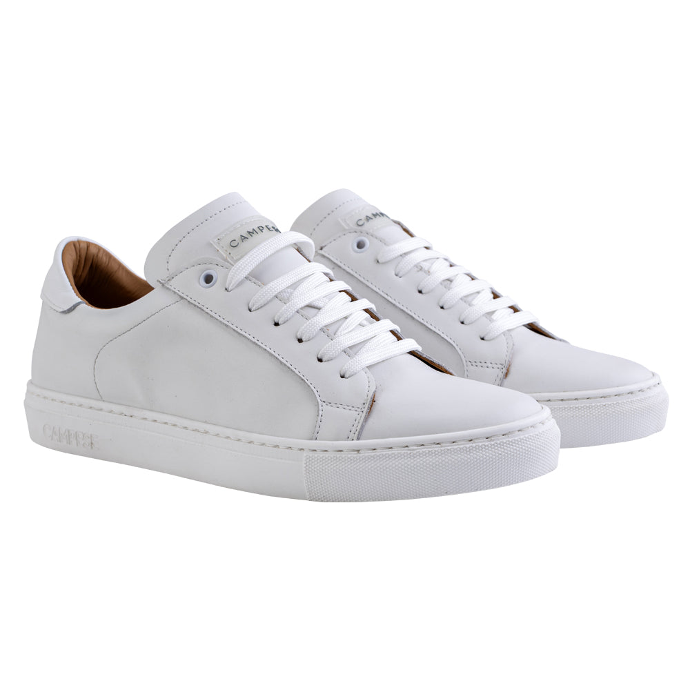 White leather sneakers
