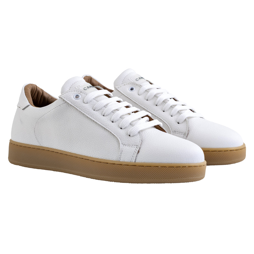 White leather sneakers