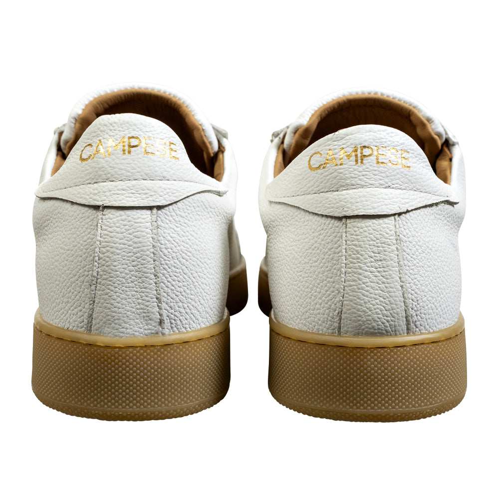 White leather sneakers