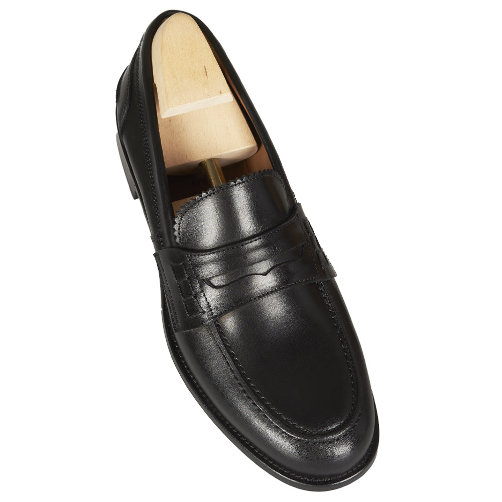 Mocassino Penny in pelle vitello nera