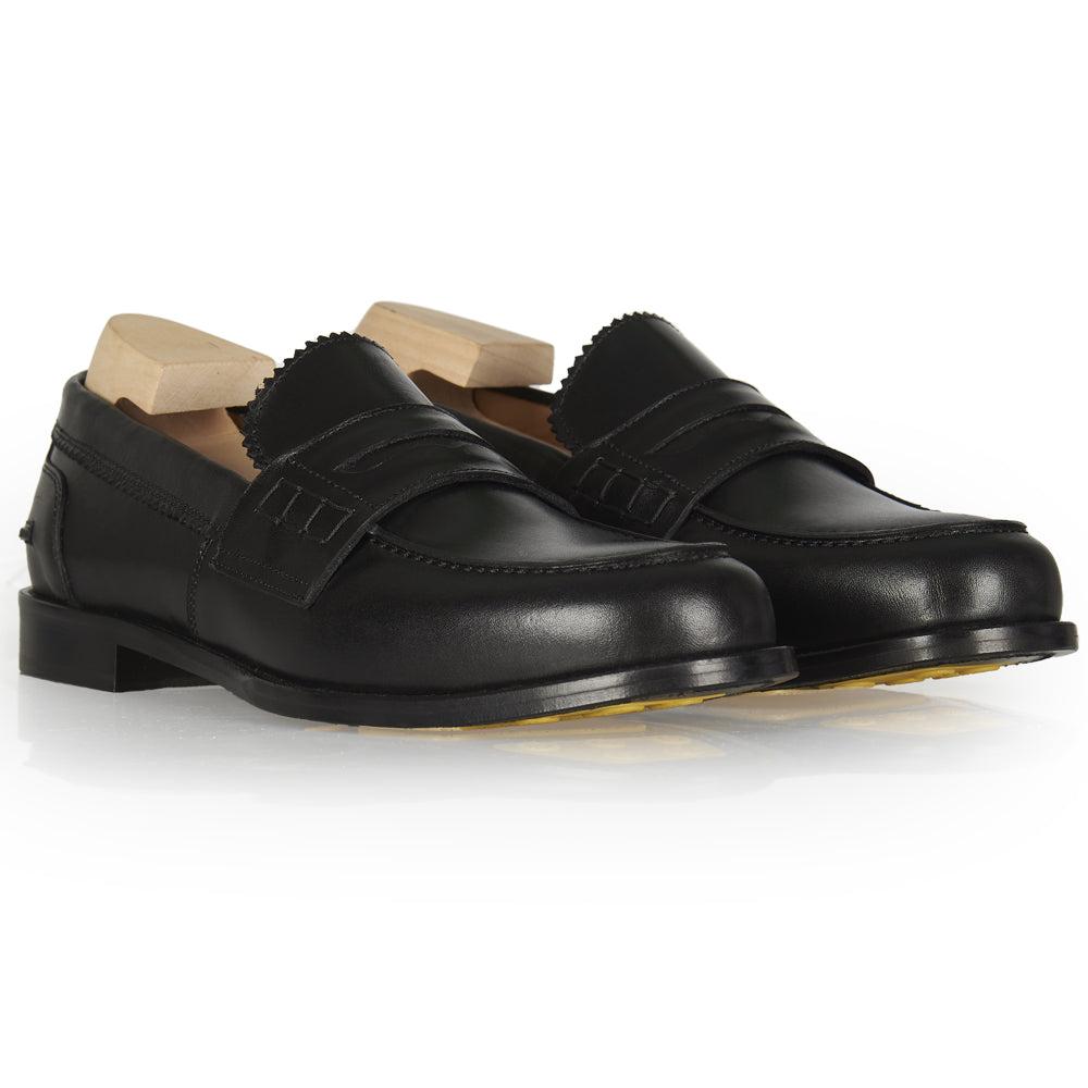 Mocassino Penny in pelle vitello nera