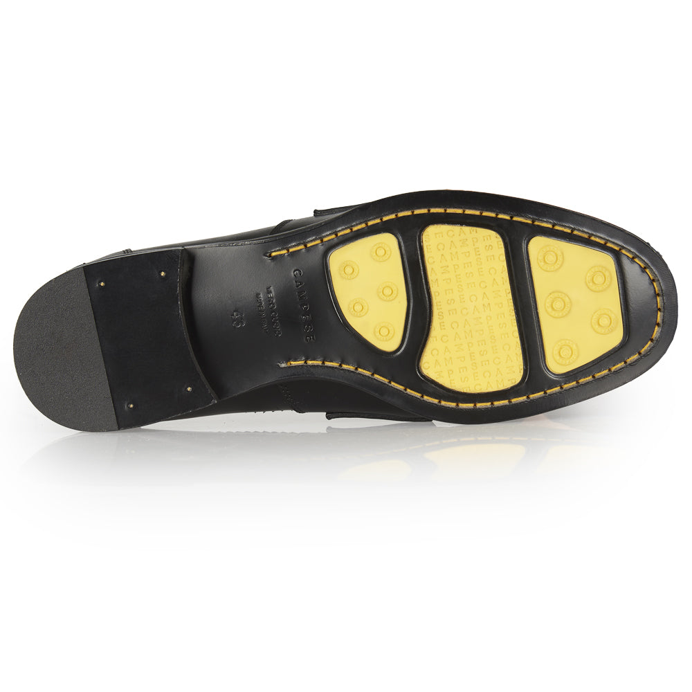 Mocassino Penny in pelle vitello nera