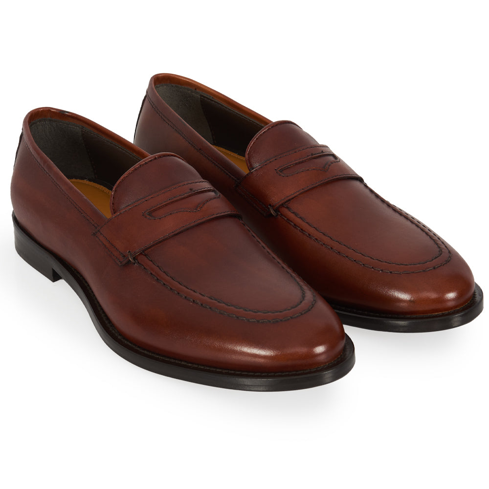 Essential Mocassino Penny Loafers - cuoio