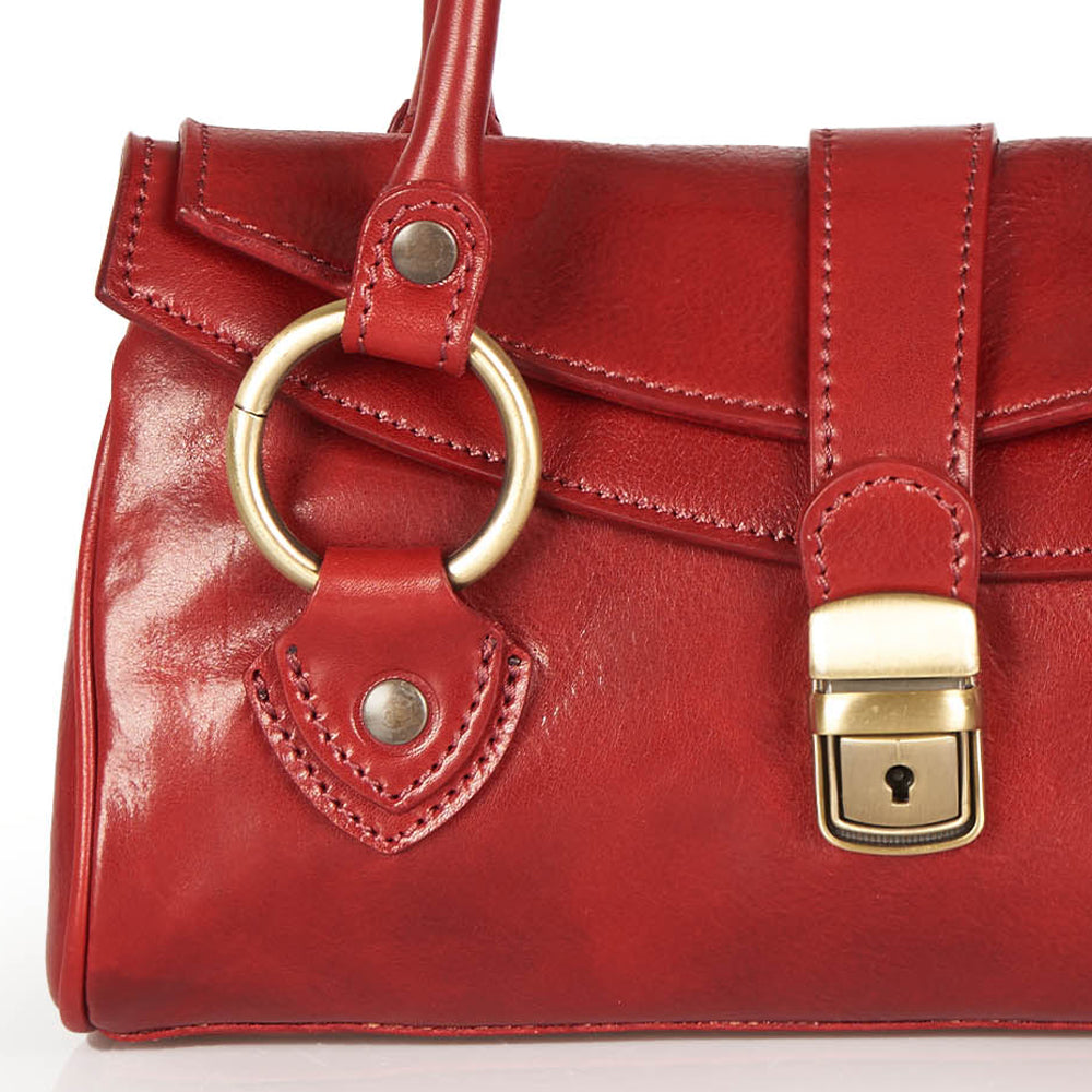 Borsa a mano in pelle nera