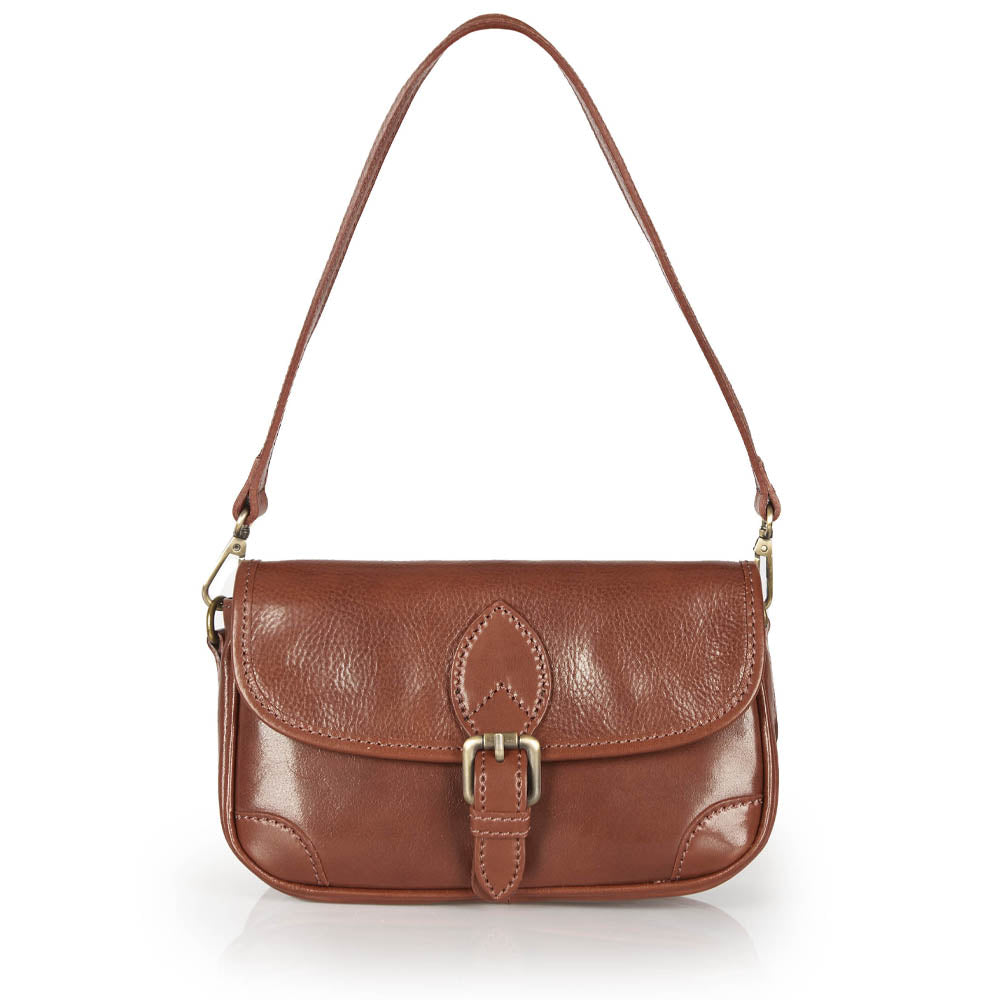 Borsa a tracolla in pelle nera