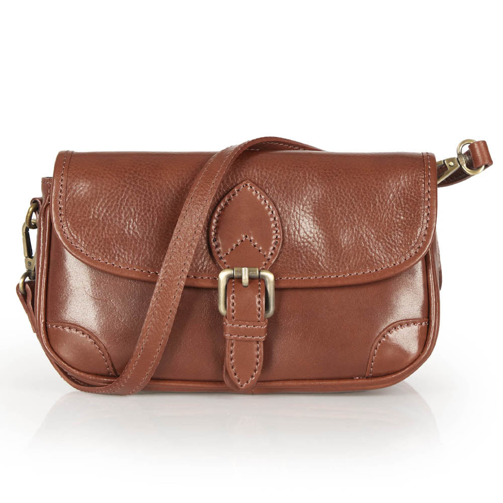 Borsa a tracolla in pelle nera
