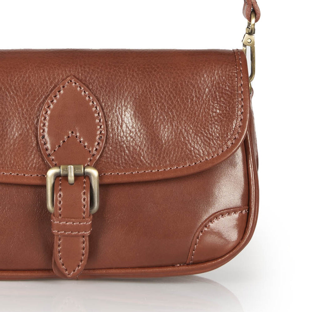 Borsa a tracolla in pelle nera