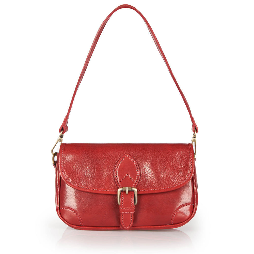 Borsa a tracolla in pelle nera