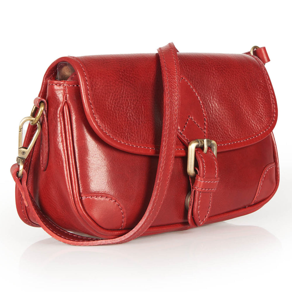 Borsa a tracolla in pelle nera