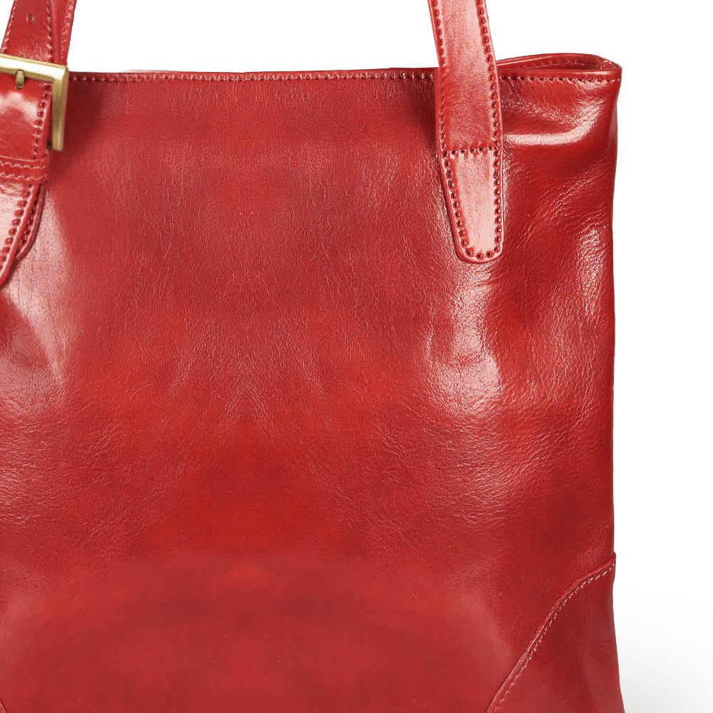 Borsa shopper in pelle nera