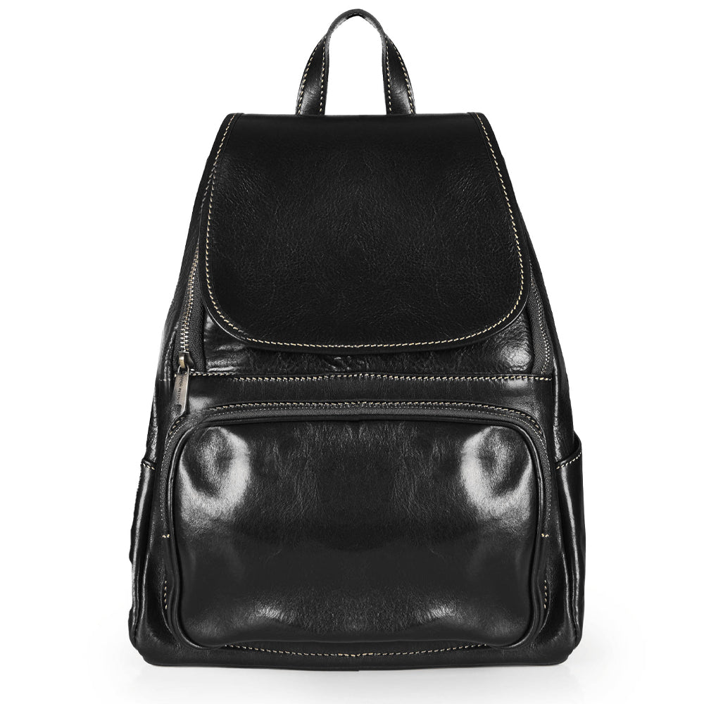 Zaino in pelle marrone