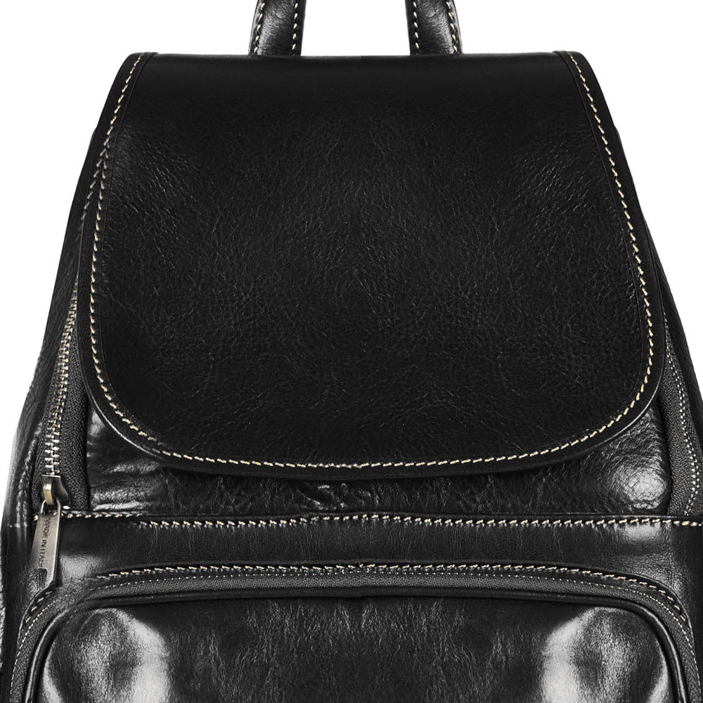 Zaino in pelle marrone