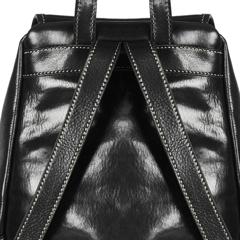 Zaino in pelle marrone