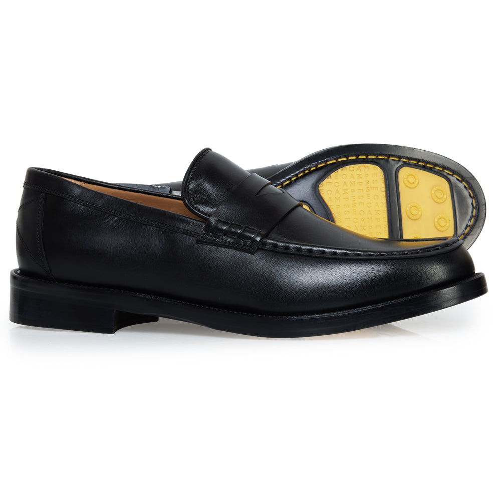 Mocassino Penny in pelle nera