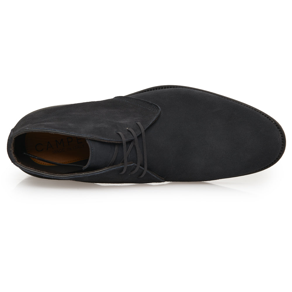 Polacchino Chukka Boot in Camoscio Morbido Blu scuro