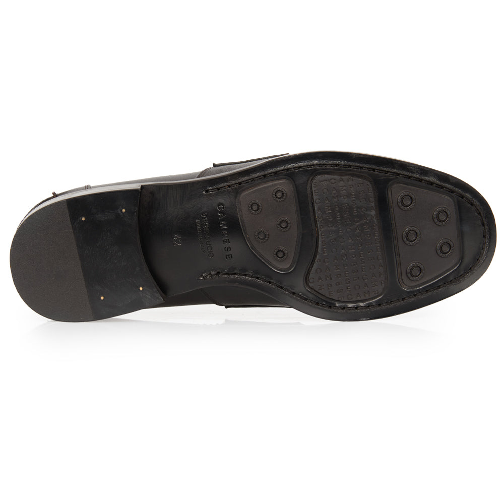 Dark Brown Woven Leather Luxury Loafer