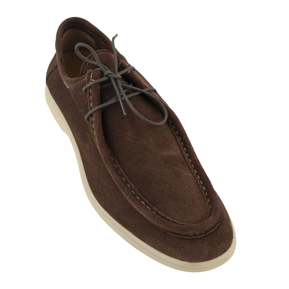 Stringata ingegnere camoscio marrone