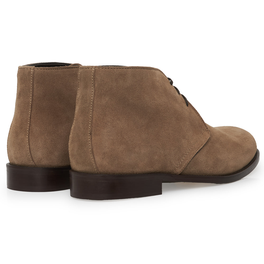 Polacchino Chukka Boot in Camoscio Morbido Taupe