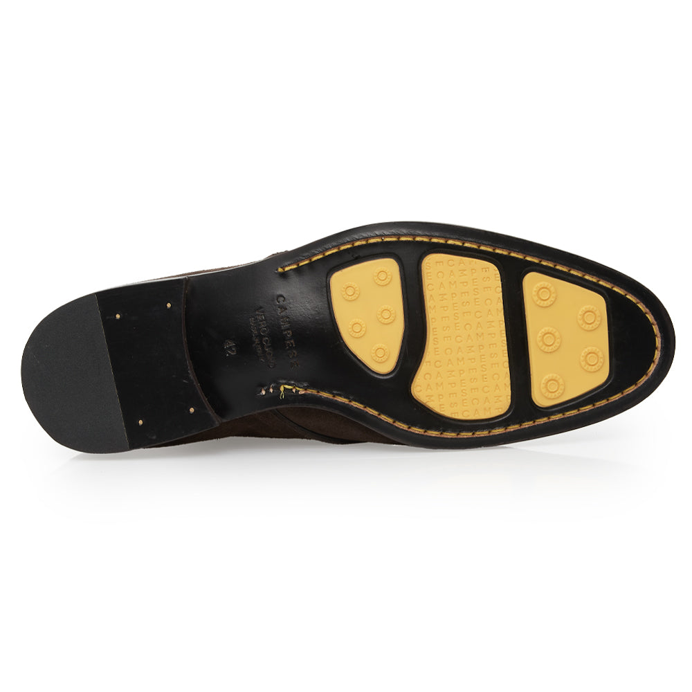 Polacchino Chukka Boot in Camoscio Morbido Testa di moro