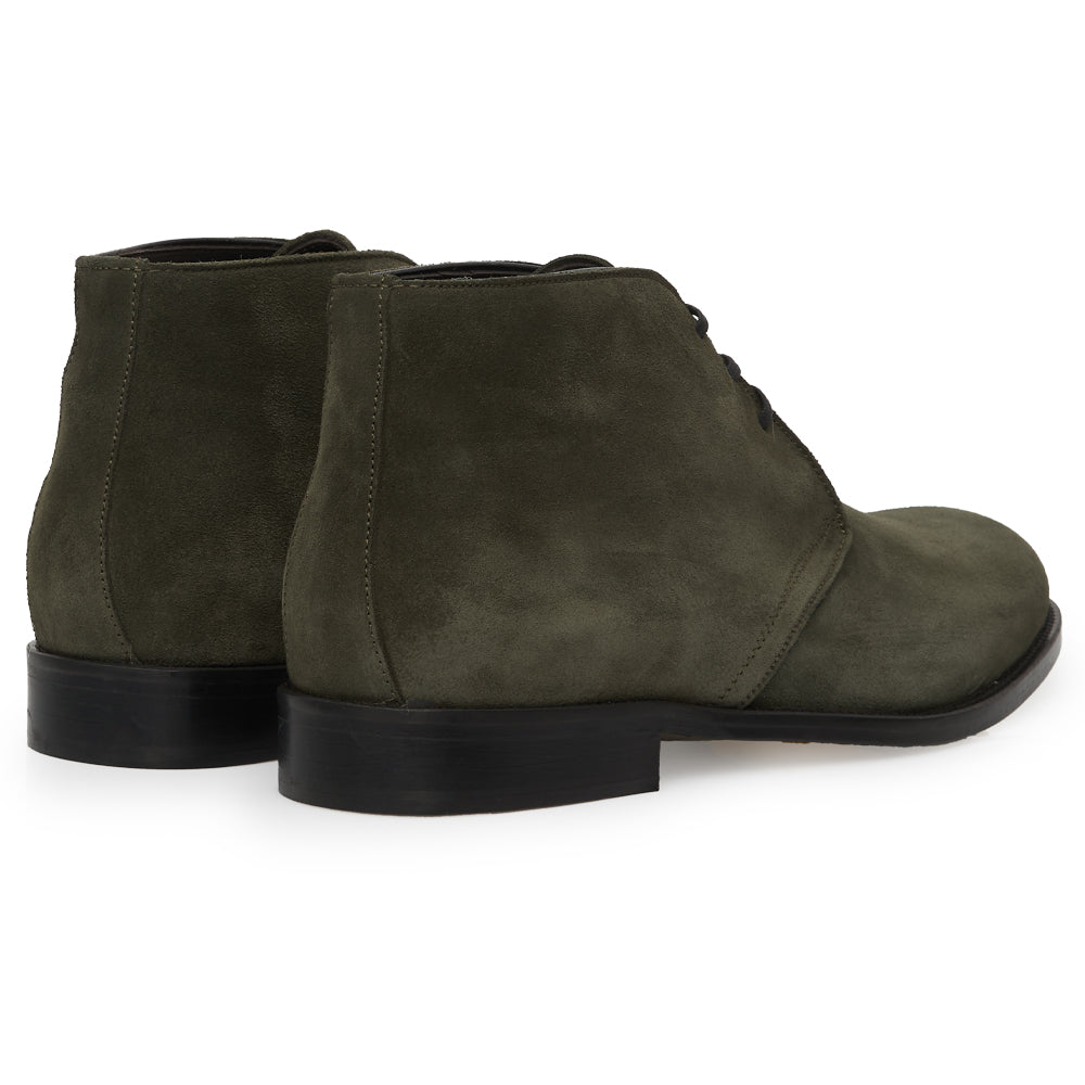 Polacchino Chukka Boot in Camoscio Morbido Verde bosco