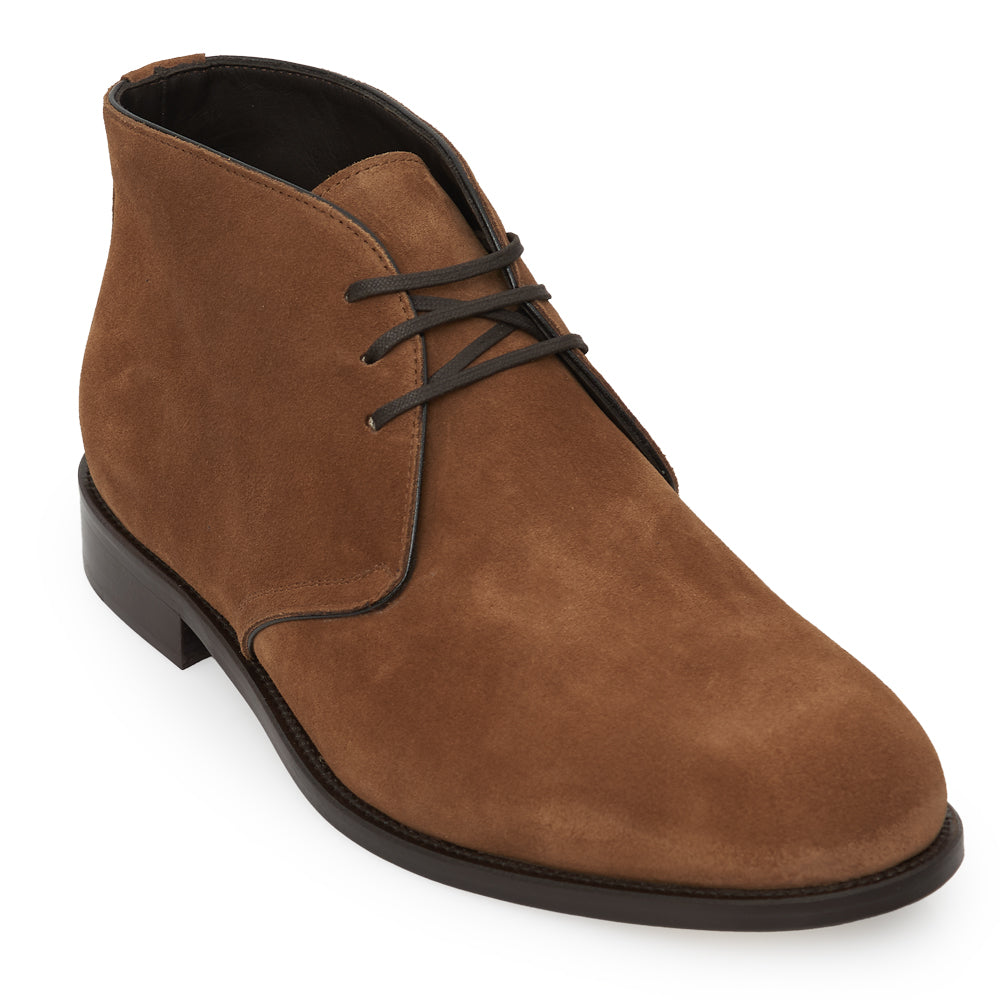 Polacchino Chukka Boot in Camoscio Morbido Cuoio