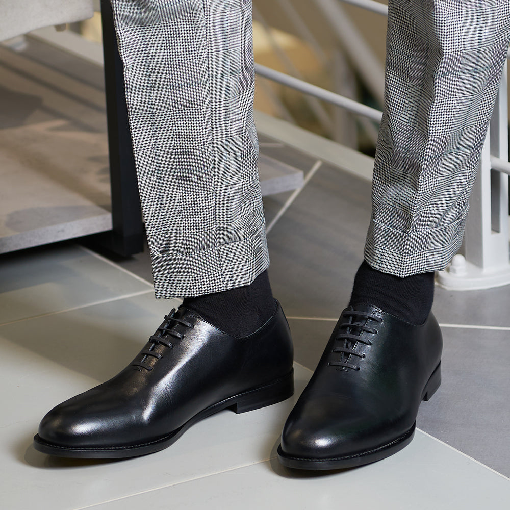 Richelieu in pelle nera