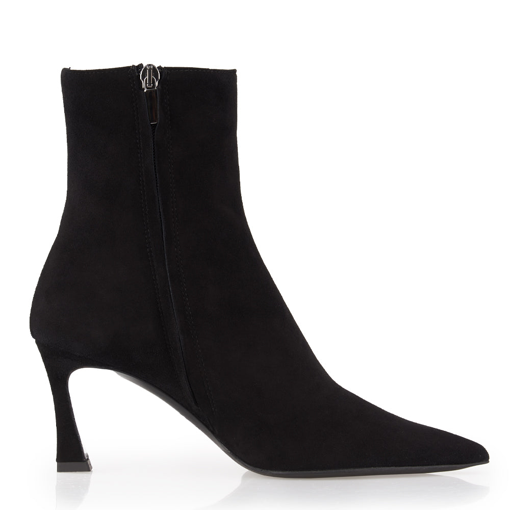 Tronchetti in camoscio nero