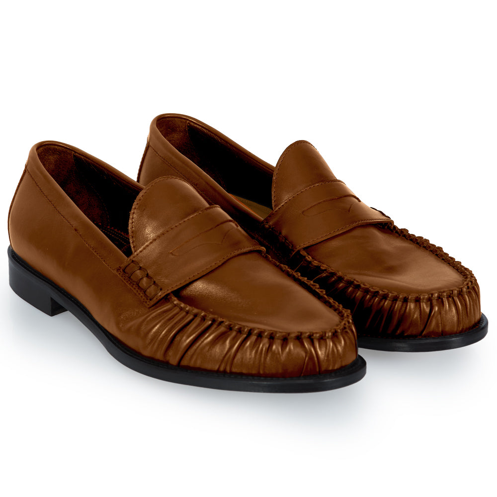 Mocassino Penny Loafer Cuoio – Lavorazione Bologna