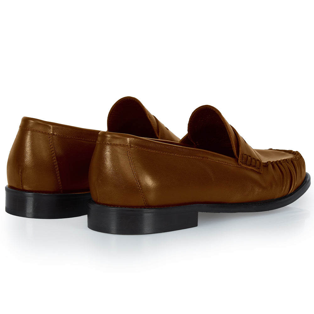 Mocassino Penny Loafer Cuoio – Lavorazione Bologna