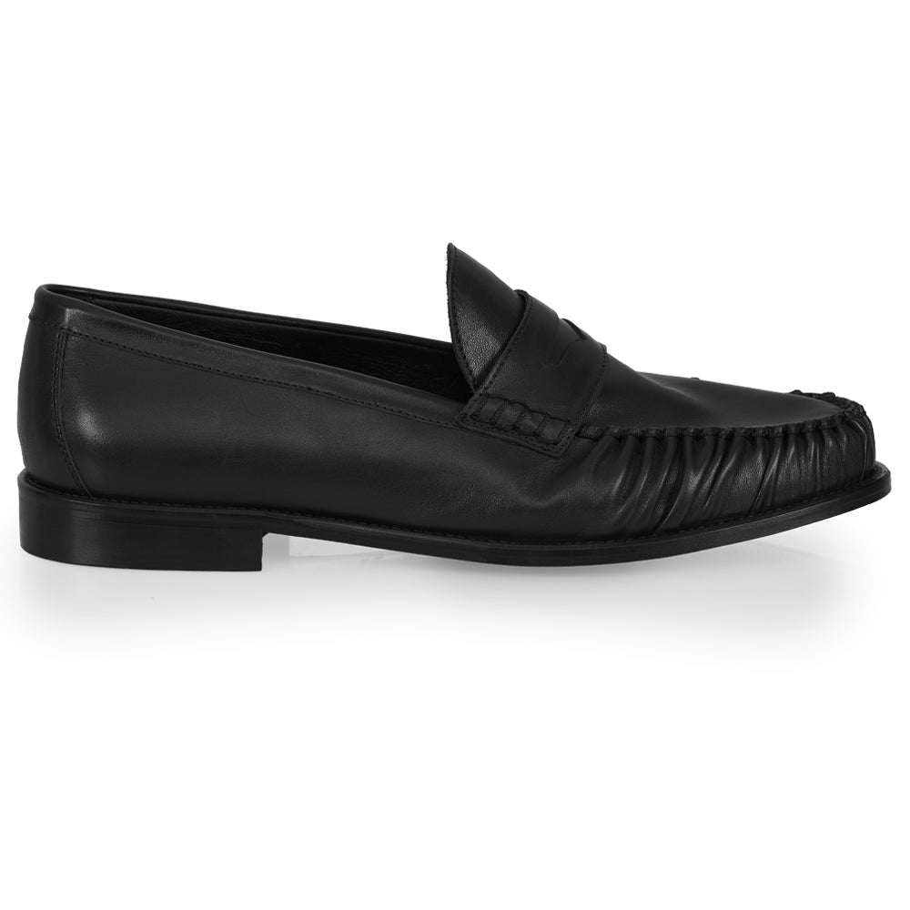 Mocassino Penny Loafer Nero – Lavorazione Bologna