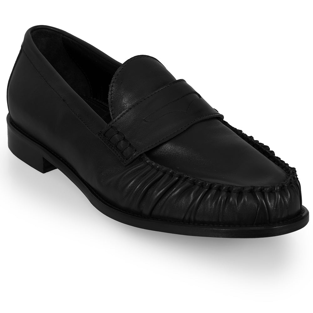 Mocassino Penny Loafer Nero – Lavorazione Bologna